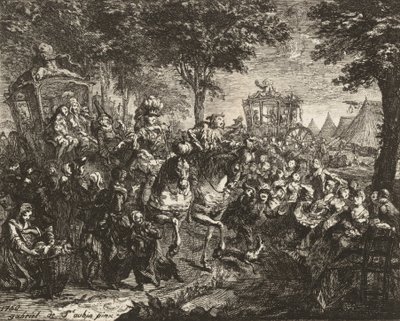 View of the Fair at Beson by Gabriel de Saint-Aubin