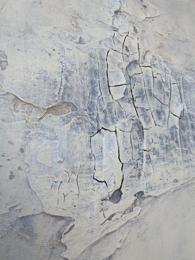 Distressed Grey Abstract by Gabriela Aleksandra Szuba