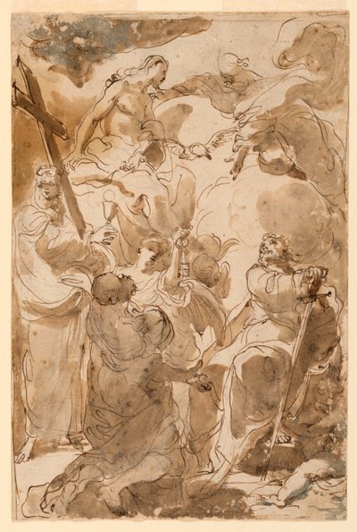 The Trinity and the Apostles, St. Peter and St. Paul, 1770–80 by Gaetano Gandolfi