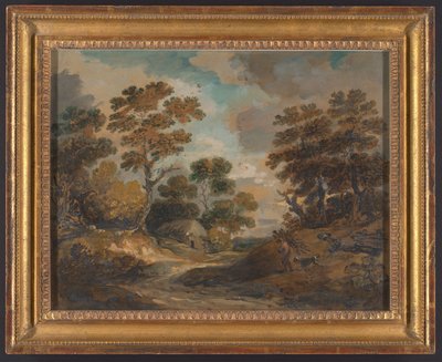 Landscape: Man Carrying Faggots by Gainsborough Dupont