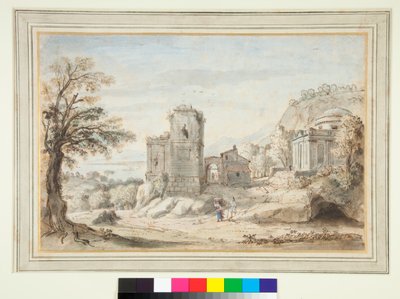 Landscape with Ruins and a Temple by Gaspar van Wittel