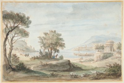 Landscape with a Round Temple by Gaspar van Wittel