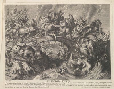 Battle with Amazons by Gaspard Duchange (attributed to)