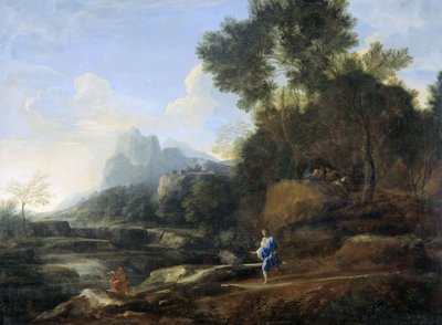 Italian Landscape by Gaspard Poussin Dughet
