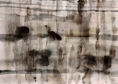 Flowing Neutral Abstract by Gemma Bardot