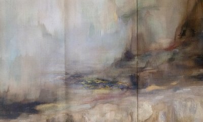 Misty Abstract Landscape by Gemma Bardot