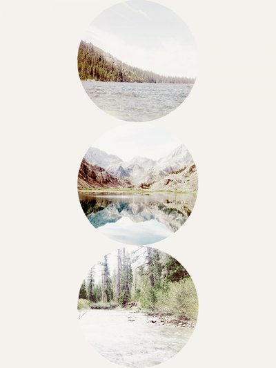 Mountain Lake Forest Stream by Gemma Bardot