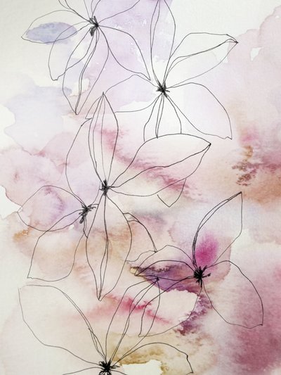 Soft Watercolor Flowers by Gemma Bardot