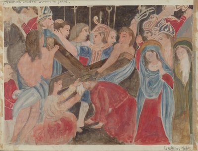 Station of the Cross No. 6: Veronica Renders Service to Jesus by Geoffrey Holt