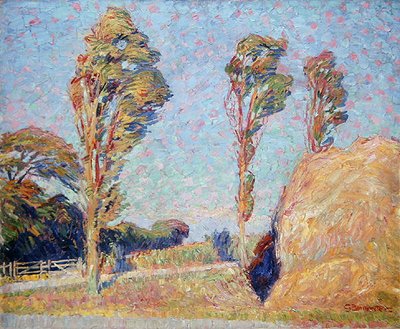 Poplars in the Wind by Georg Burmester