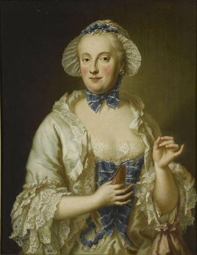 Portrait of Maria Anna Sophia of Saxony, Electress of Bavaria (1728-1797) by Georg Desmarees
