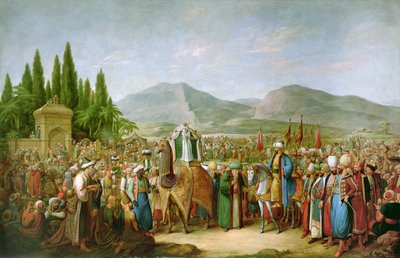Emir Bechir Shihab II, Ruler of the Lebanon, Rendering Homage to Ibrahim Pasha, before St Jean d