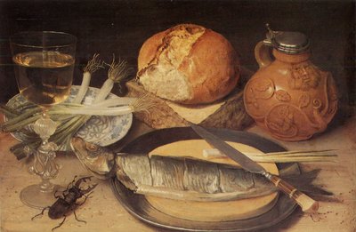 Still Life with Stag Beetle by Georg Flegel