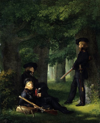 At the Outpost by Georg Friedrich Kersting