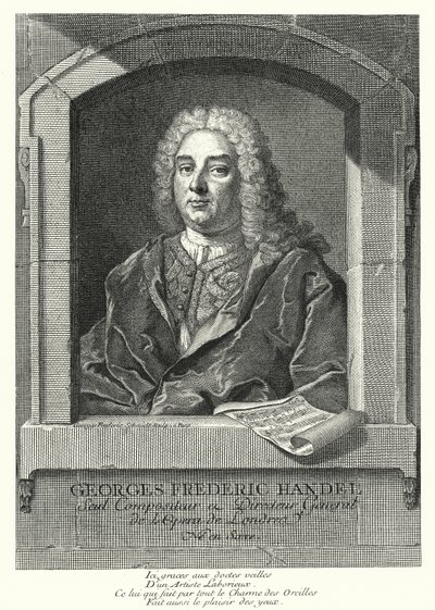 George Frideric Handel, German Baroque composer by Georg Friedrich Schmidt
