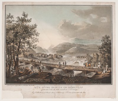 View of a Part of Hønefoss by Georg Haas