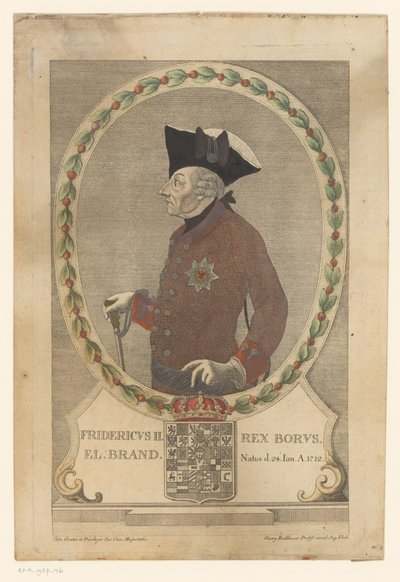 Portrait of Frederick the Great by Georg Mathäus Probst