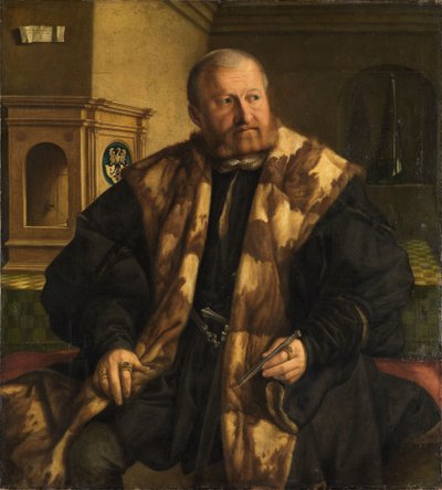Portrait of the Nuremberg Mint Master Jörg Herz by Georg Pencz