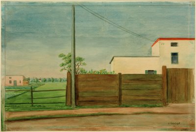 Houses in Pasing by Georg Schrimpf