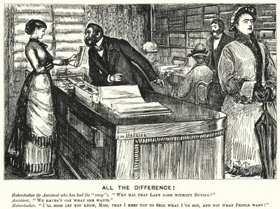 All the Difference! (engraving) by George (after) Du Maurier