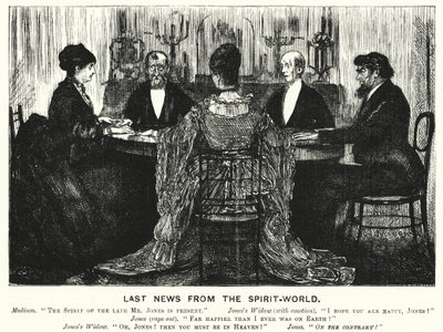 Last News from the Spirit World (engraving) by George (after) Du Maurier