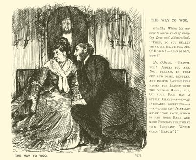 The way to woo by George (after) Du Maurier