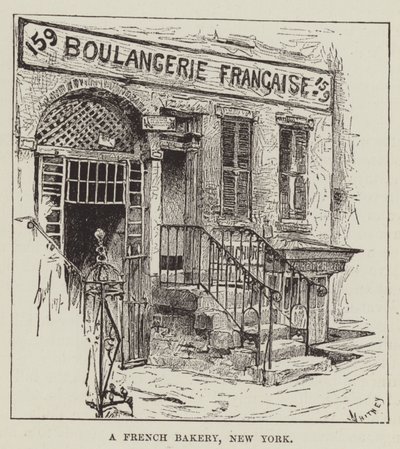 A French Bakery, New York by George Augustus Sala