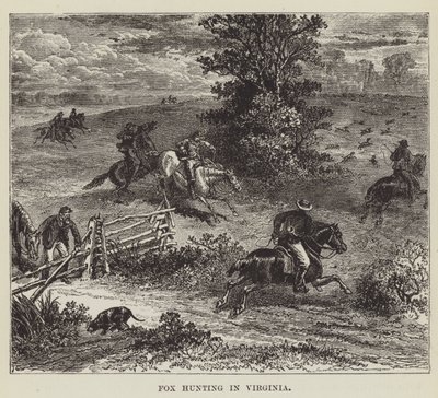 Fox Hunting in Virginia by George Augustus Sala
