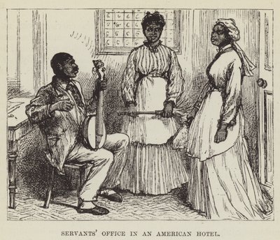 Servants Office in an American Hotel by George Augustus Sala