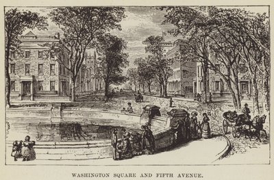 Washington Square and Fifth Avenue by George Augustus Sala