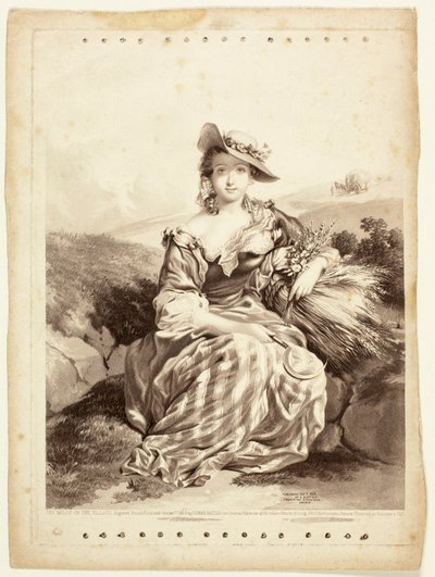 Belle of the Village by George Baxter