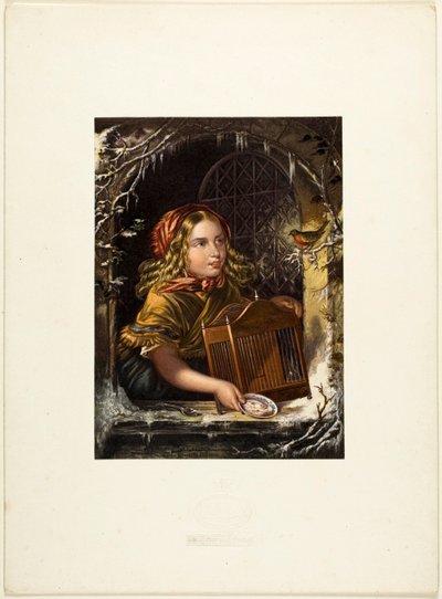 "Come, Pretty Robin" by George Baxter