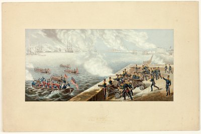 Review of the British Fleet at Portsmouth before the Crimean War by George Baxter