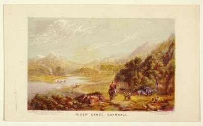 River Carnel, Cornwall by George Baxter