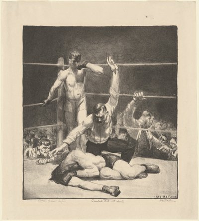 Counted Out, First Stone by George Bellows