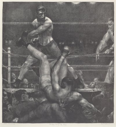 Dempsey through the Ropes by George Bellows
