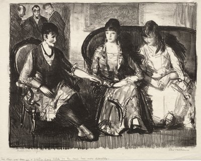 Elsie, Emma and Marjorie, First Stone by George Bellows