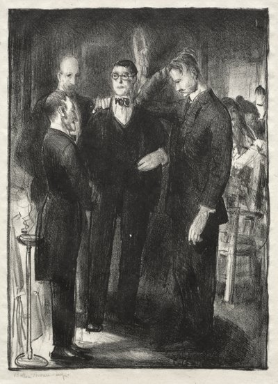 Four Friends, Second State by George Bellows
