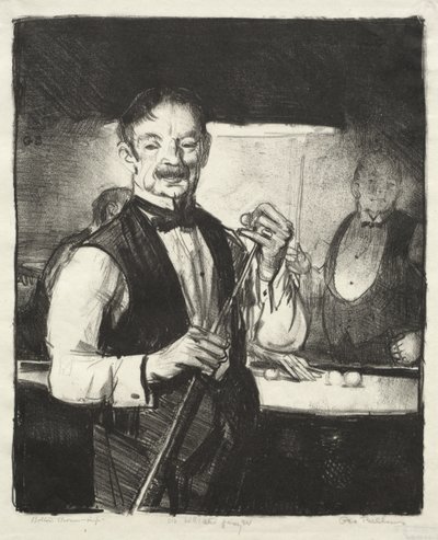 Old Billiard Player by George Bellows