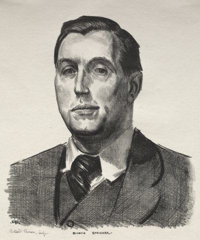 Portrait of Eugene Speicher, Second Stone by George Bellows