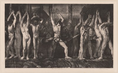 The Barricade, Second Stone by George Bellows