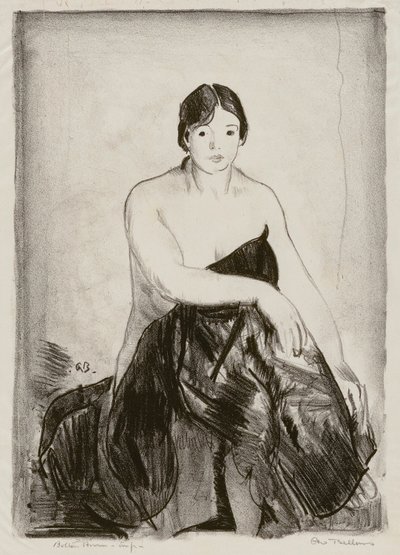 The Model, Second Stone by George Bellows