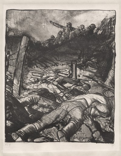 War Series: The Charge (Left Detail) by George Bellows