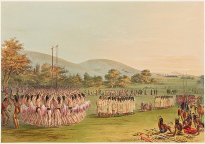 Ball-Play Dance by George Catlin