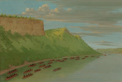 Father Hennepin and Companions Passing Lover