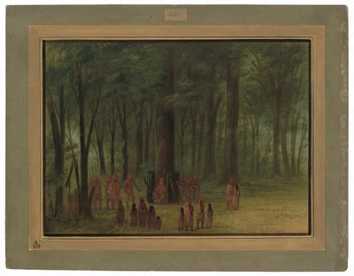 Funeral of Black Hawk - Saukie by George Catlin