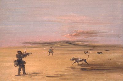 Grouse Shooting on the Missouri Prairies by George Catlin