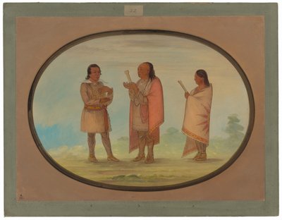 Kickapoo Indians Preaching and Praying by George Catlin
