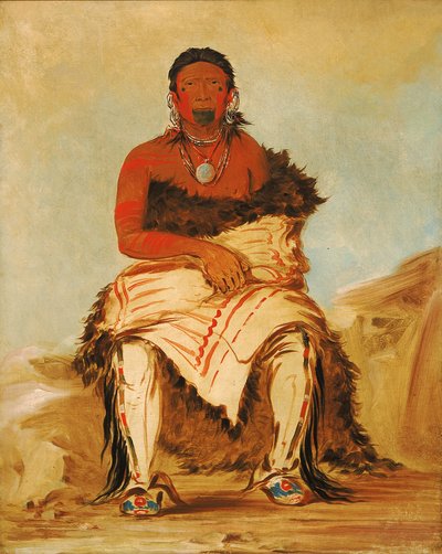Lá-shah-le-stáw-hix, Man Chief, a Republican Pawnee by George Catlin