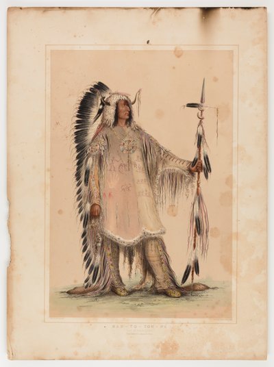 Mah-to-toh-pa, the Mandan Chief by George Catlin